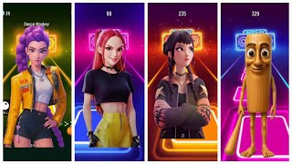 KPOP DEMON HUNTER 🆚Mira  🆚Rumi 🆚 Zoey🎶Tung Tung SahurTiles Hop EDM Rush screenshot 5