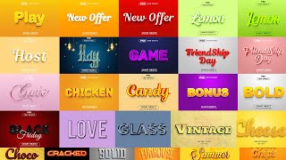 2023 3D Text Effect Ultimate Bundle  Photoshop Tutorial Part 6