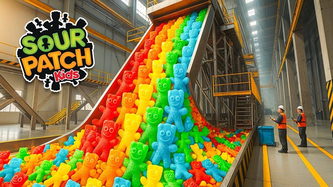 WOW! The Sour Patch Kids Candy Production Process In The Factory | THE ENTIRE PROCESS