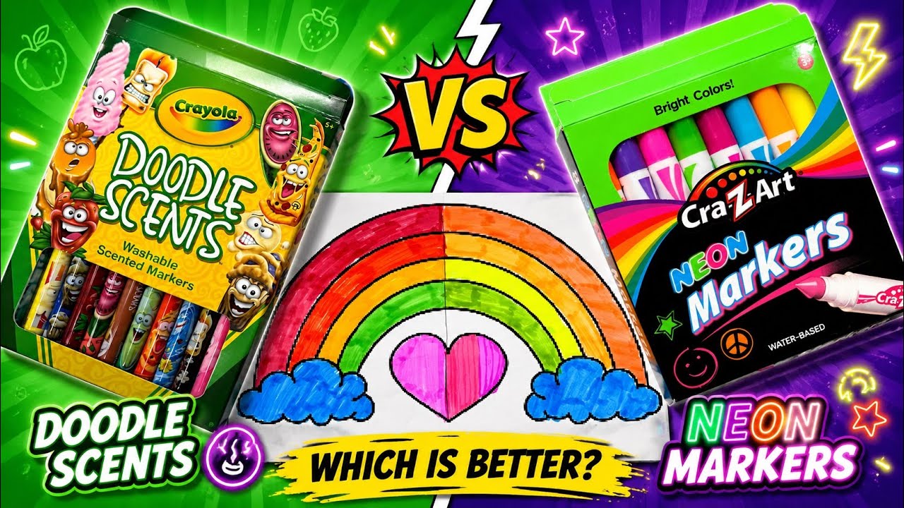 Crayola Doodle Scents vs Cra-Z-Art Neon Markers 🌈 Which Is Better