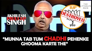 Akhilesh Pratap Singh vs Sudhanshu Trivedi | BJP + Godi Media Roast