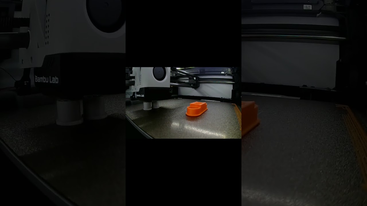 AMS Riser v2 X1C Buttons short - 3D Printing Timelapse