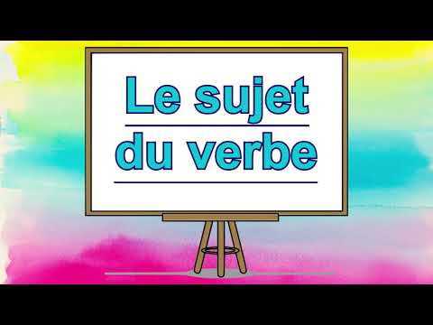 Le sujet du verbe. GRAMMAIRE EXPRESS. Niveau CE1.