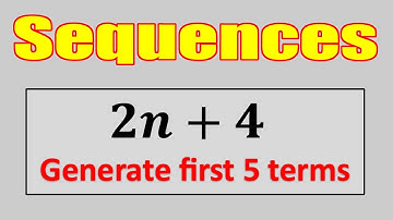 Learn how to generate terms of a sequence #sequences #generatingterms #termsofasequence