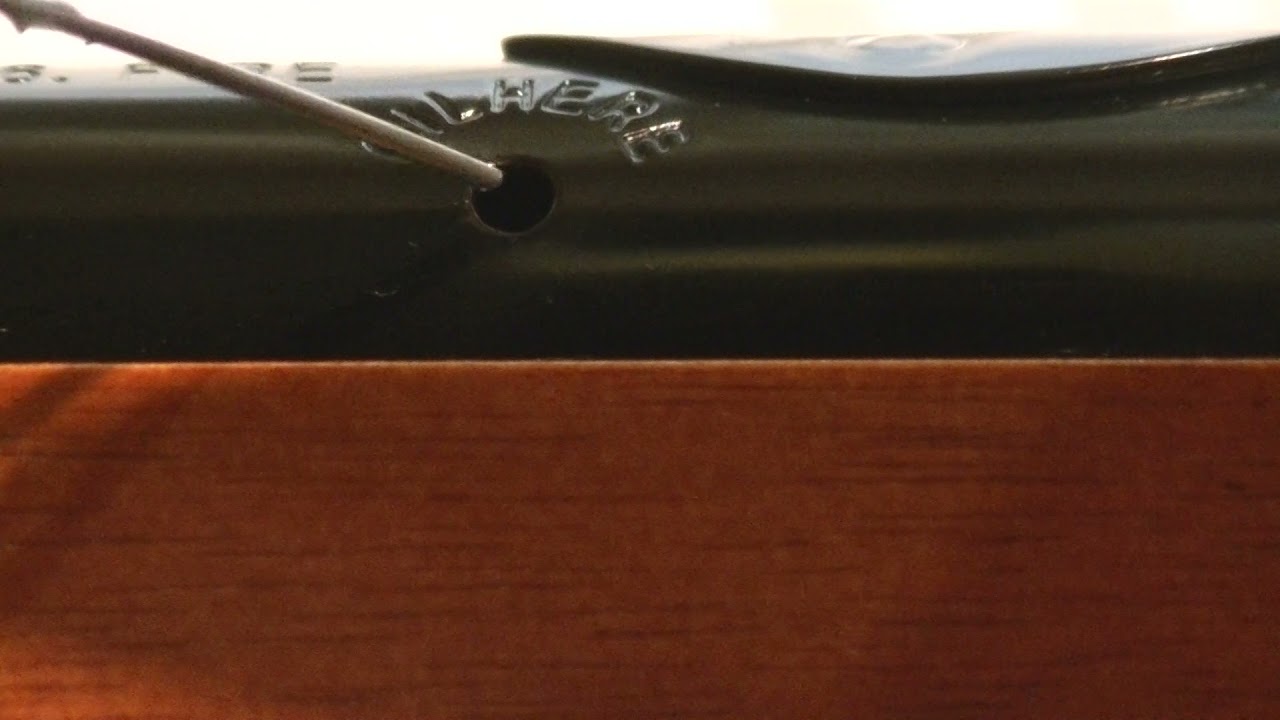 Precisely Oiling A Daisy Red Ryder Bb Gun With A Paper Clip