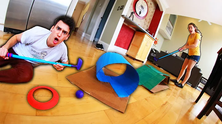 AT HOME MINI GOLF FACE-OFF! *Husband vs. Wife*