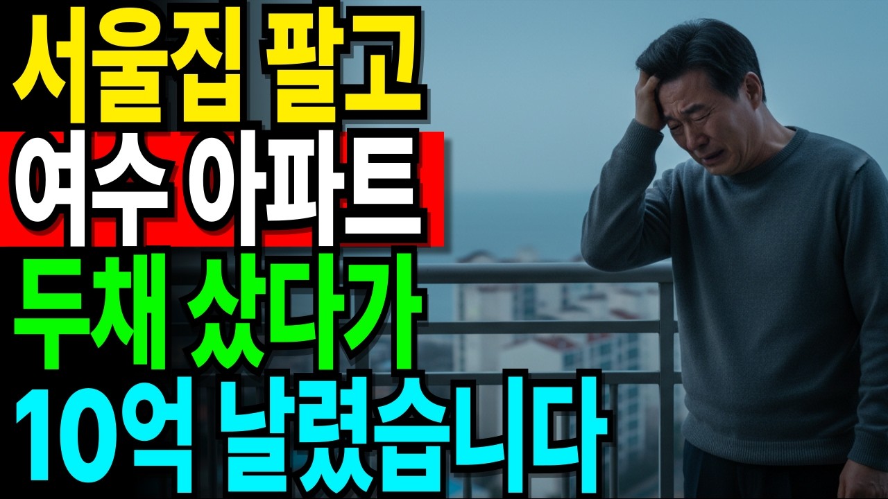 서울아파트 10억에 팔고 여수아파트 2채 샀다가… 20억 기회 날린 65세의 후회
