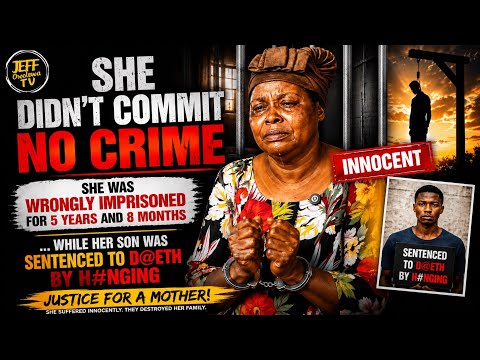 AFTER SPENDING 5YEARS AND 8MONTHS FOR A CRIME SHE DID NOT COMMIT WHILE HER SON AWAITS ON DEATHROW