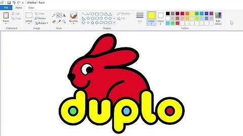 How to draw the Lego Duplo logo using MS Paint | How to draw on your computer