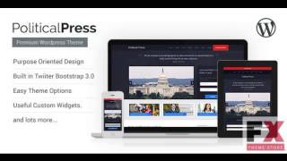 Preview Political Press - Responsive WordPress Theme