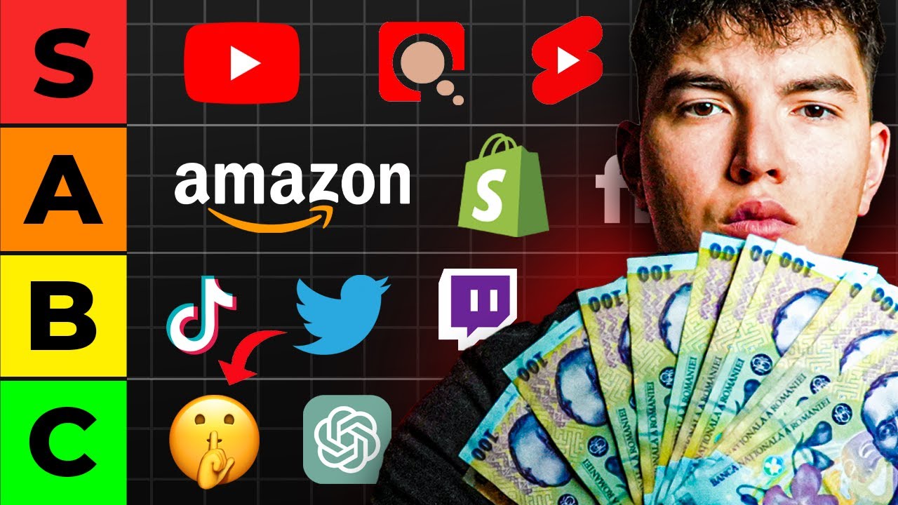 Cele Mai Bune Metode De Făcut Bani Online (TIER LIST)