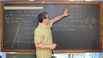 Definition of a Limit Delta Epsilon Linear Function