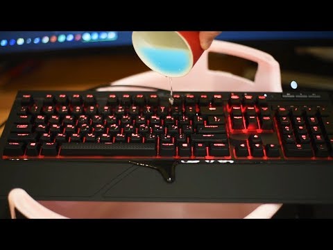 видео: БРЕЙН ПРОЛИЛ ВОДУ НА КЛАВУ CORSAIR K68