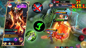 LEOMORD JUNGLER USING SECRET ITEM SO POWERFULL 🔥 BUILD TOP 1 GLOBAL LEOMORD - MLBB