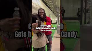 Dallas Cowboys WR CeeDee Lamb gets his favorite candy from Dee Loves Sports at the  Pro Bowl