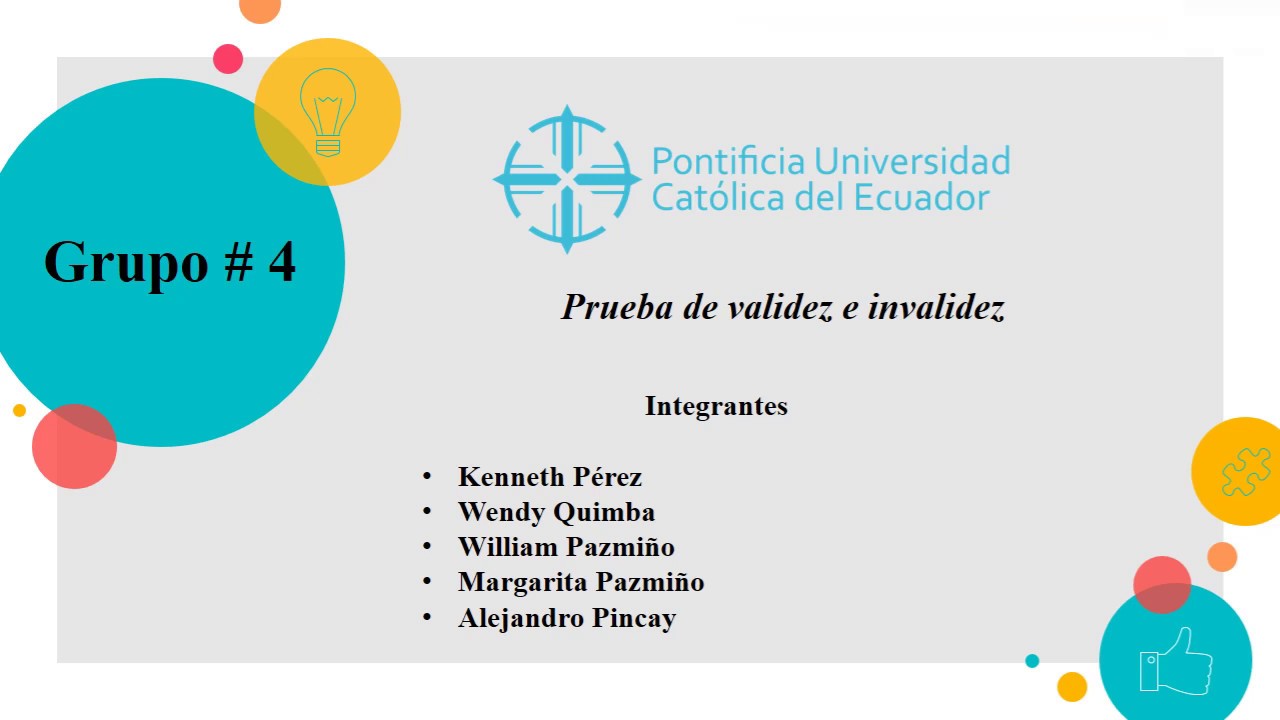 Prueba de validez e invalidez. Razonamiento Lógico & GIC