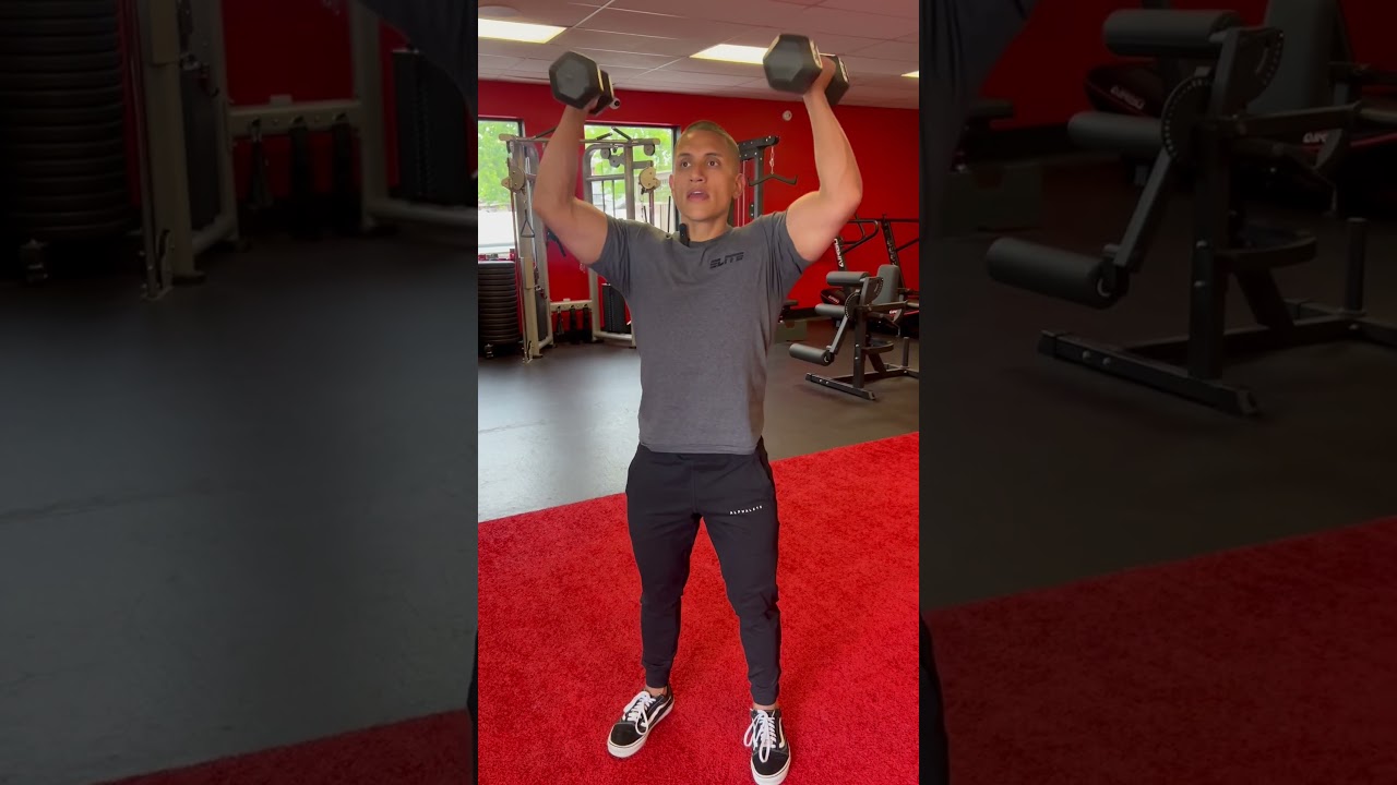 How to do a Standing Dumbbell Arnold Press!