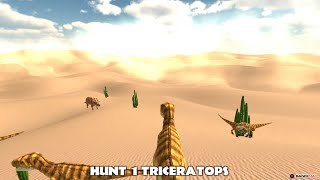 Hungry raptor: Desert Dinosaur hunt! Velociraptor screenshot 4