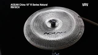 China 18" R Series Natural - Silent Cymbal vidéo