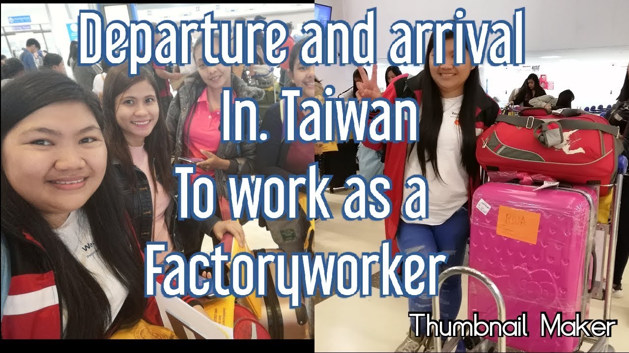 Departure and arrival in taiwan to work as a factory worker //Rosa Tv vlogger #6
