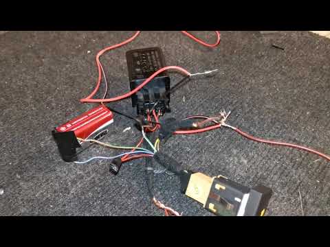 VW Polo sedan подключение передних парктроников (временная схема).