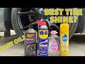 DOES BABY OIL WORK AS TIRE SHINE?