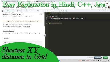 Shortest XY distance in Grid | GFG POTD | Hindi | C++ | Java | BFS