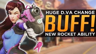 Overwatch: HUGE D.Va BUFF / RE-WORK! - NEW Rocket Ability!