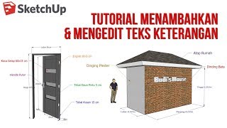 Menambah dan Mengedit Teks Keterangan di Sketchup screenshot 5
