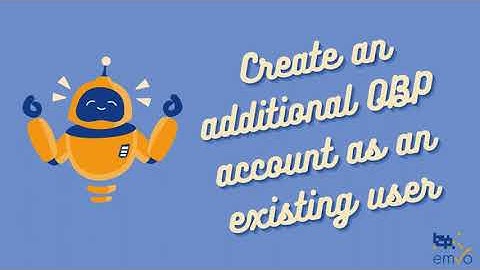 Create an additional OBP account as an existing user