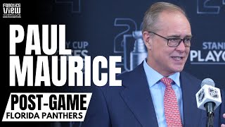 Paul Maurice Breaks Down Florida Panthers Series Win vs. Boston Bruins in Back-to-Back Seasons