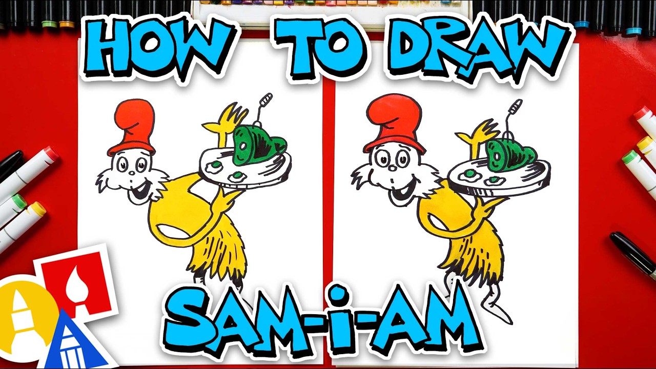 How To Draw Sam-I-Am From Green Eggs And Ham