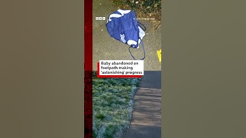 Baby abandoned on London footpath making 