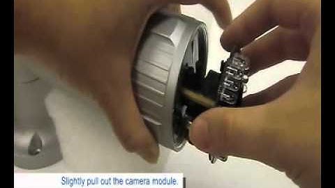 How to adjust camera focus and insert a memory card into GeoVision GV Bullet Camera