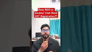 GST Registration, is it necessary for NGOs ?? #ngoregistration #gst #NGoGST #businessregistration