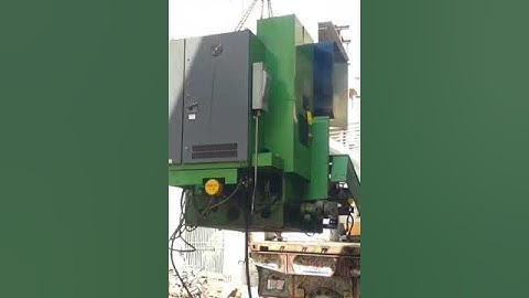 CNC machine stacking in the container