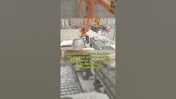 Industrial robots can help human workers avoid performing dangerous or unhealthy tasks.#automation