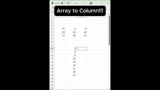 TOCOL Array to Column