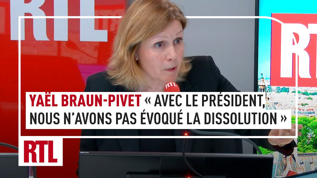 Yaël Braun-Pivet : "Nous n'avons pas évoqué la dissolution hier avec le président"