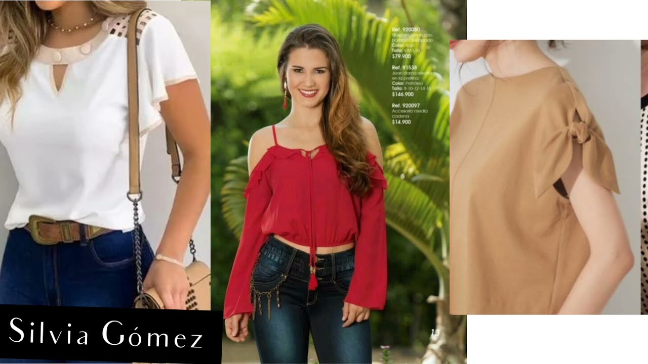 BLUSAS 2022/BLUSAS SENCILLAS Y BONITAS /DIFERENTES BLUSAS EN MODA Y  TENDENCIA2022 