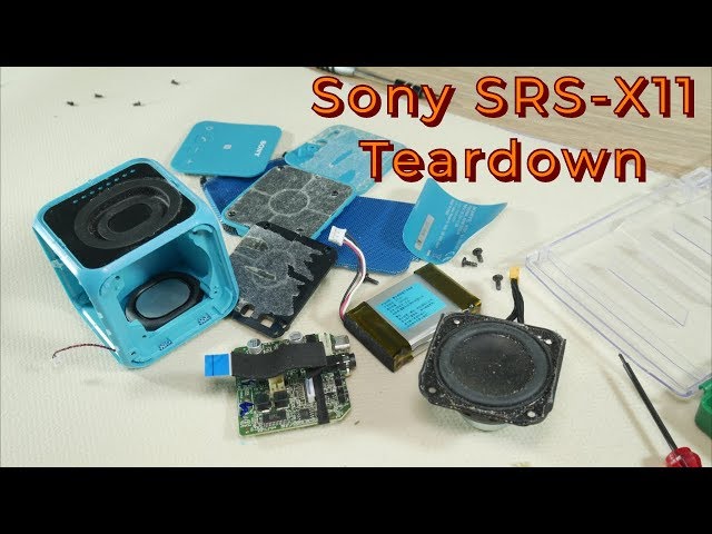 Look inside Sony SRS-X11 bluetooth Speaker - What's Inside?