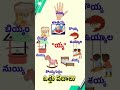 Learn Telugu Words Easily | One Letter "య" Vocabulary for Beginners | Telugu Learning Video