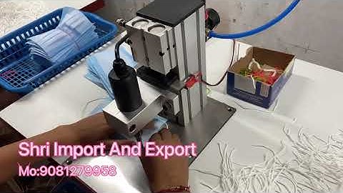 Mask Ear Loop Punching Machine