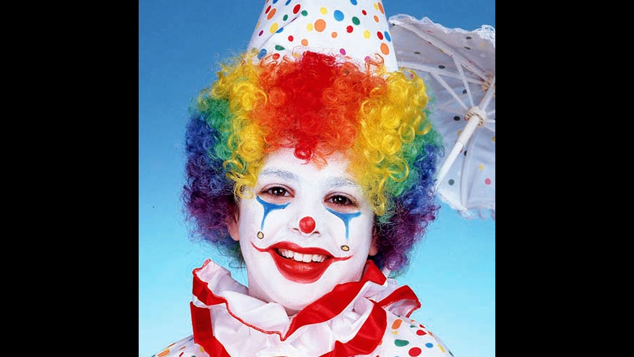 Грим клоуна схема