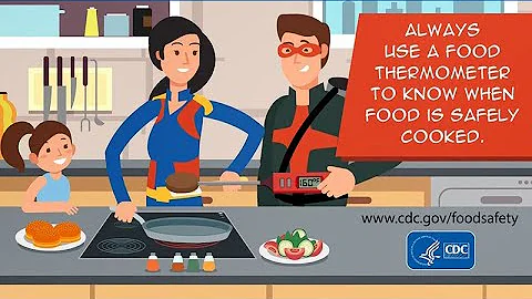 Always use a food thermometer to check temp while cooking - 天天要闻