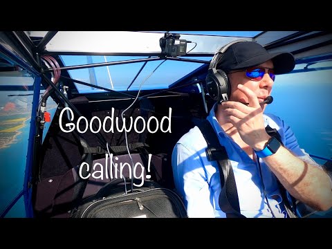 Flying over the sea from Kittyhawk but Goodwood calls! Adventure in a EuroFOX Microlight.