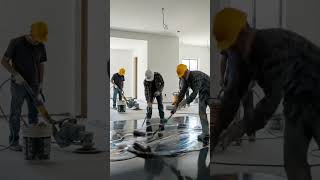 “Insane Metallic Epoxy Floor Build in a Modern Home Office 🔥” #film #cinematography #cinematic