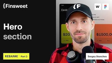 Part 3 | Hero section - Recreating Sergey’s RDL winner design in Webflow