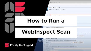 Running Your First WebInspect Scan