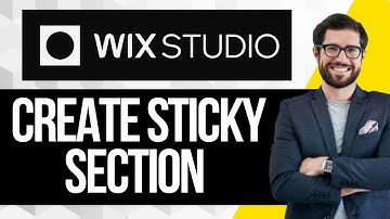 How to Create a Sticky Section in Wix Studio